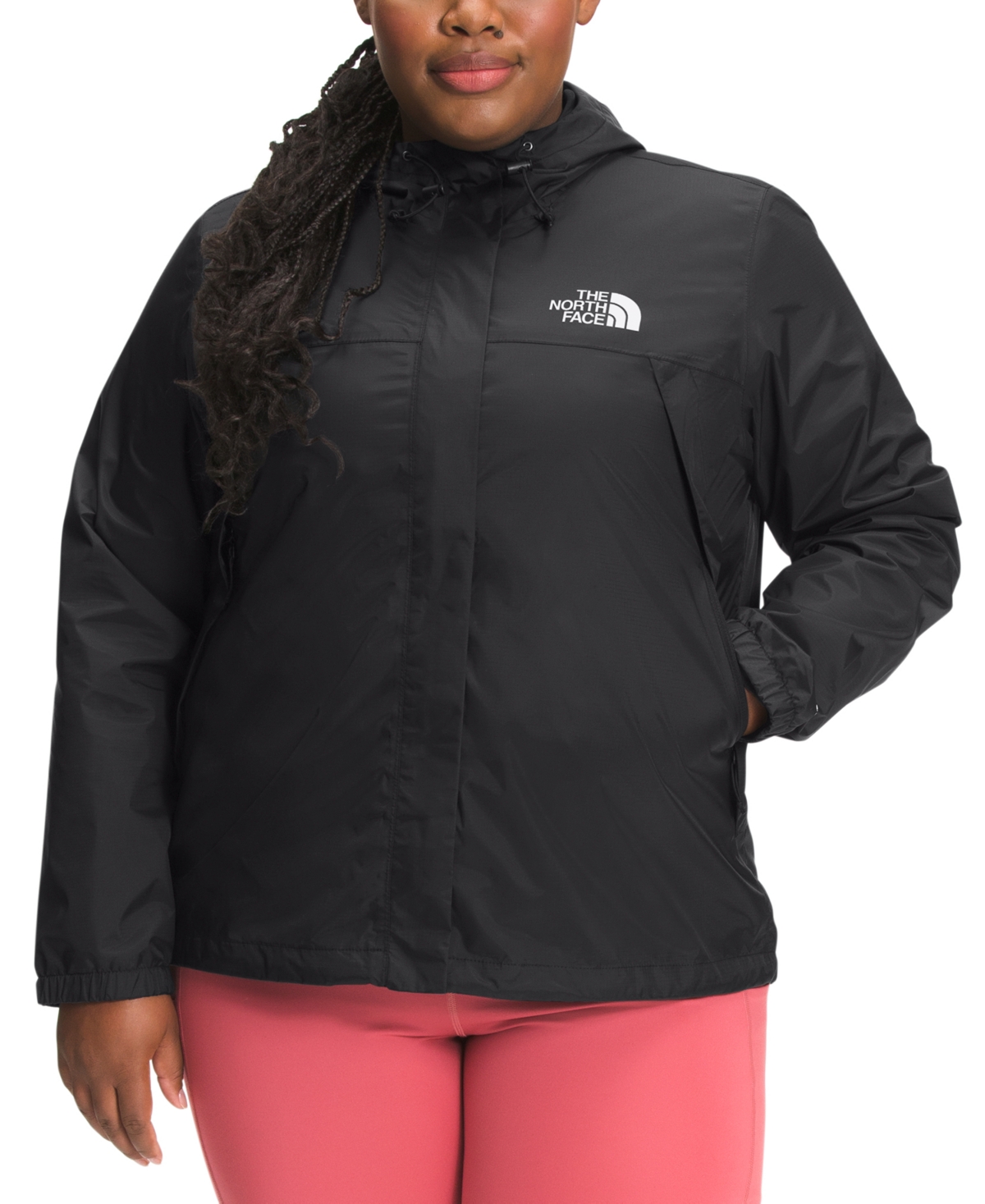The North Face Antora Water Repellent Jacket In Tnf Black
