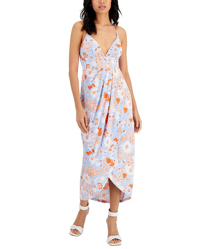 INC International Concepts Floral FauxWrap Dress, Created for Macy's