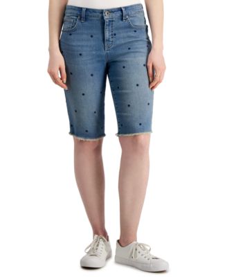 Style \u0026 Co Denim Raw-Edge Bermuda 