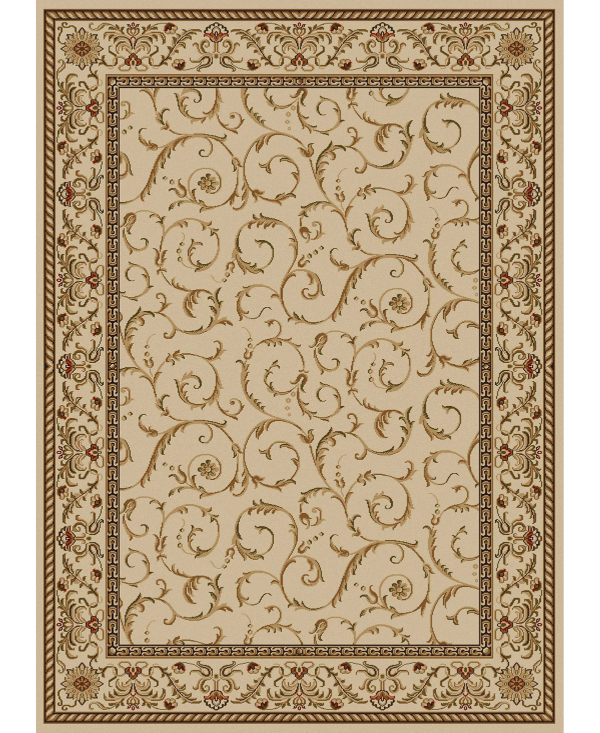 Km Home Closeout!  Pesaro 1599 3'3" X 4'11" Area Rug In Ivory