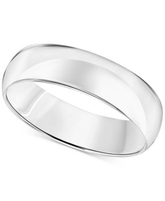 Men's Comfort Fit Wedding Band (6mm) in 14k Gold or 14k White Gold