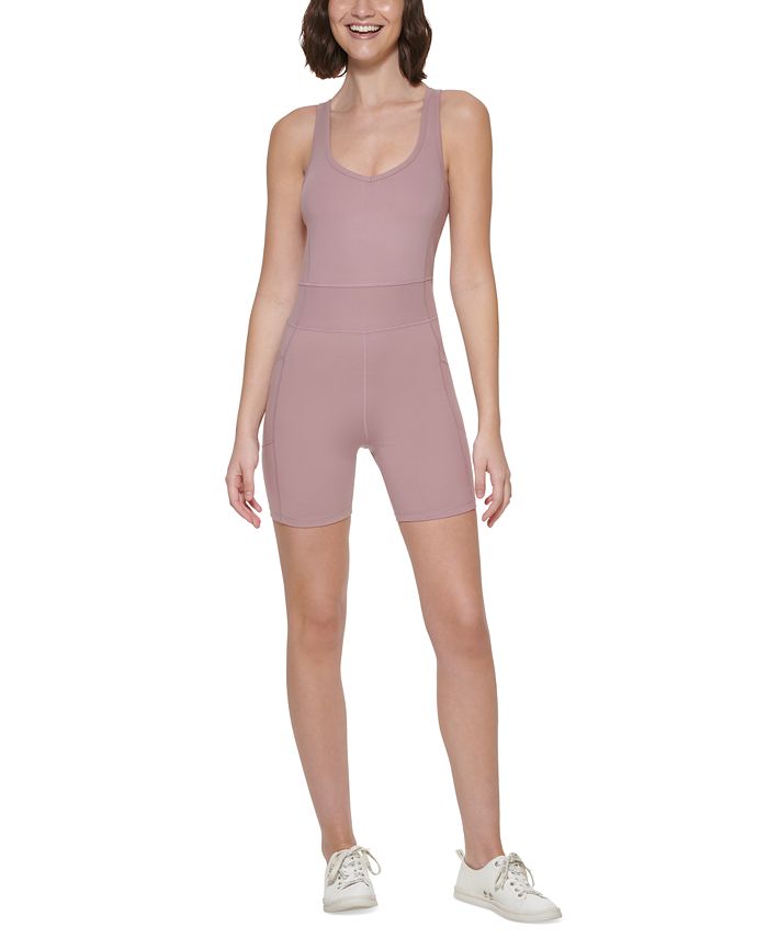 Calvin Klein Women's Strappy Short Bodysuit & Reviews - Activewear - Women  - Macy's