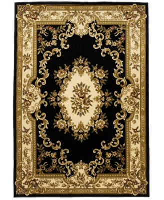 Kas - Corinthian 5310 Black/Ivory Aubusson 7'7" x 10'10" Area Rug