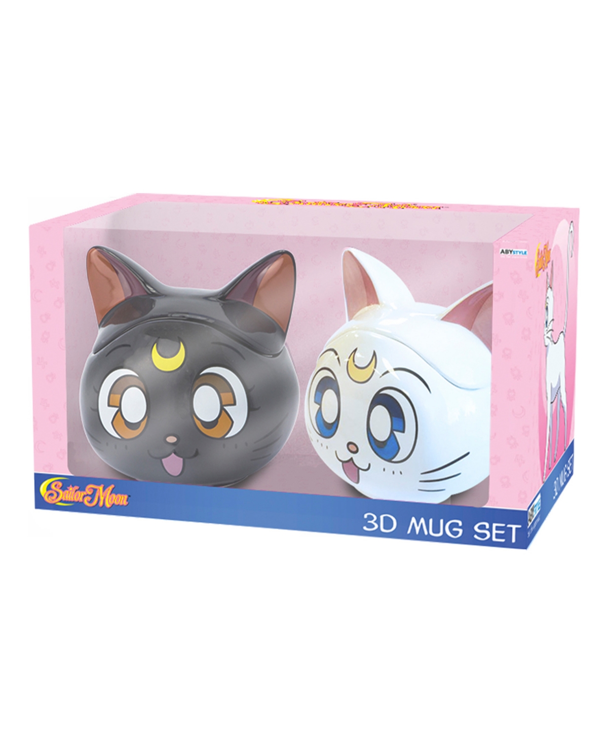 UPC 819065024445 product image for Sailor Moon Luna Artemis 3D Mug Gift Set, 2 Piece | upcitemdb.com