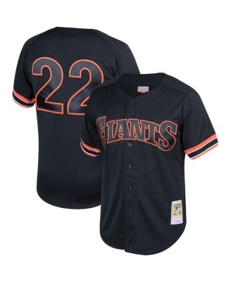 Men's Will Clark Black San Francisco Giants Fashion Cooperstown Collection Mesh Batting Practice Jersey