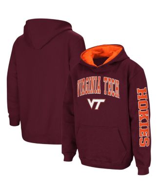 Big Boys Maroon Virginia Tech Hokies 2-Hit Team Pullover Hoodie