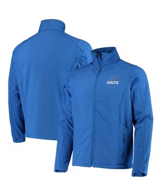 Men's Royal Indianapolis Colts Sonoma Softshell Full-Zip Jacket