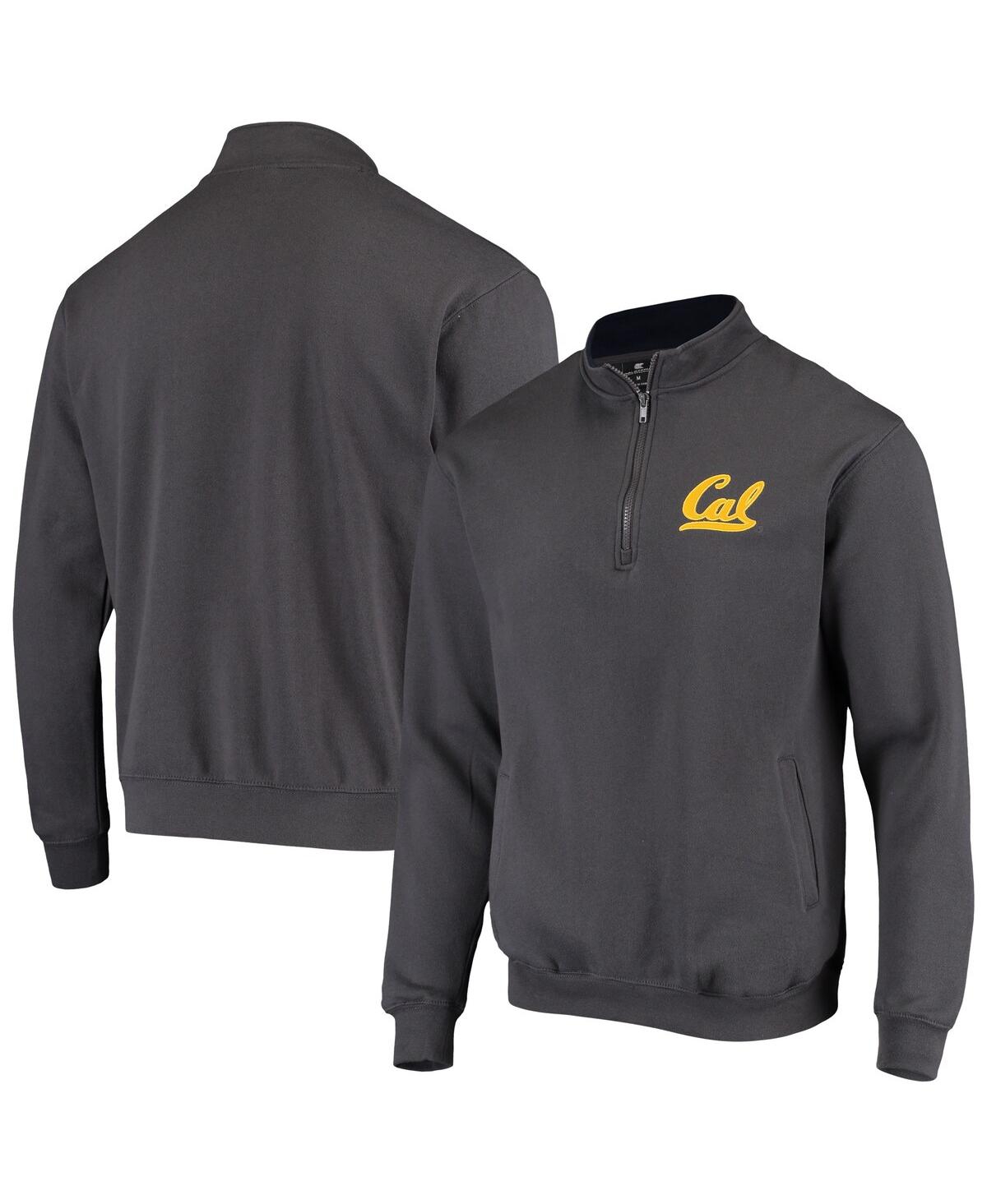Colosseum Men's Charcoal Cal Bears Tortugas Logo Quarter-zip Jacket In Charcoal