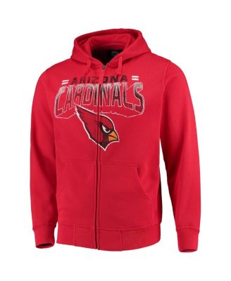 Men's Cardinal Arizona Cardinals Perfect Season Full-Zip Hoodie