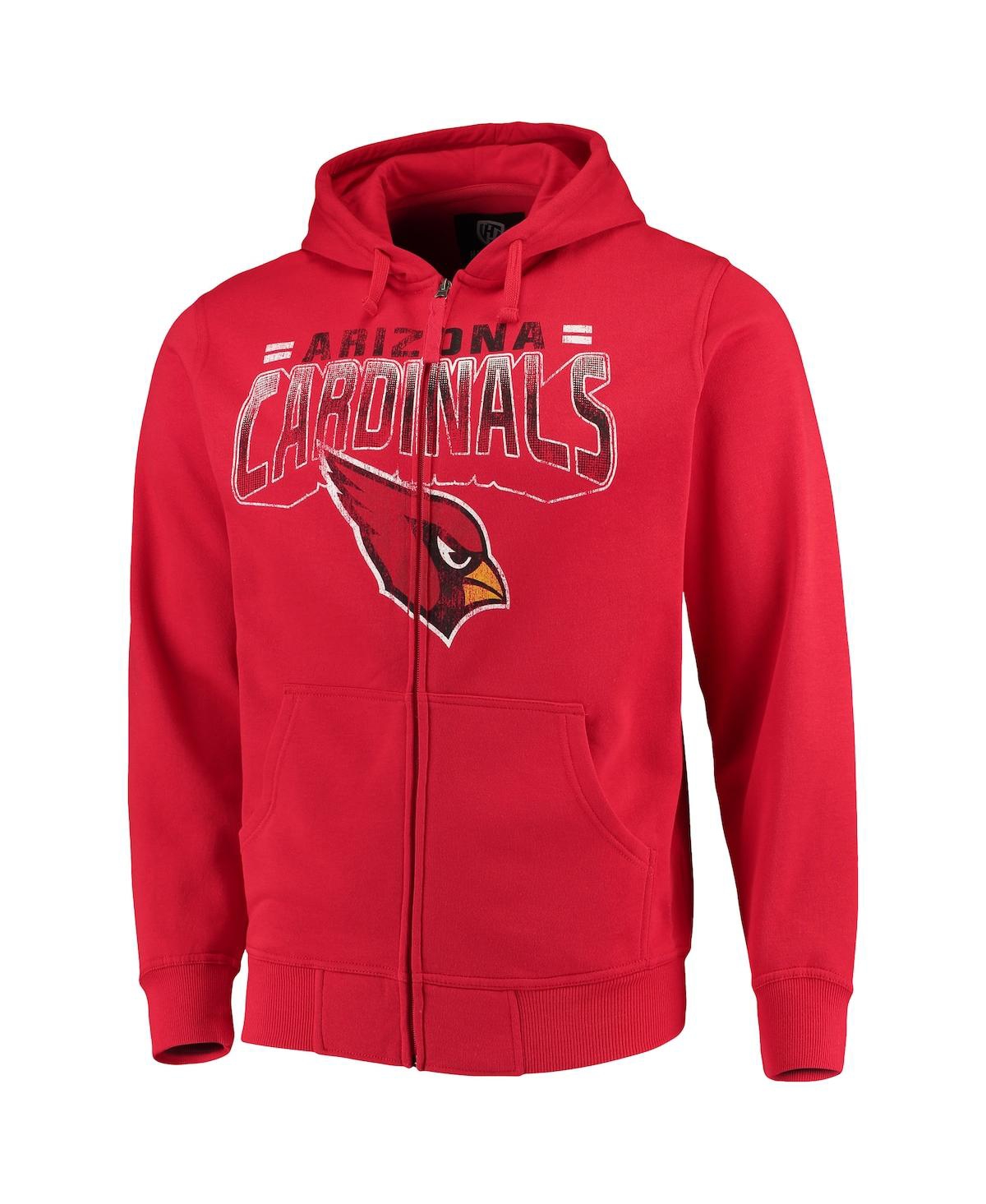 Shop G-iii Sports By Carl Banks Men's  Cardinal Arizona Cardinals Perfect Season Full-zip Hoodie