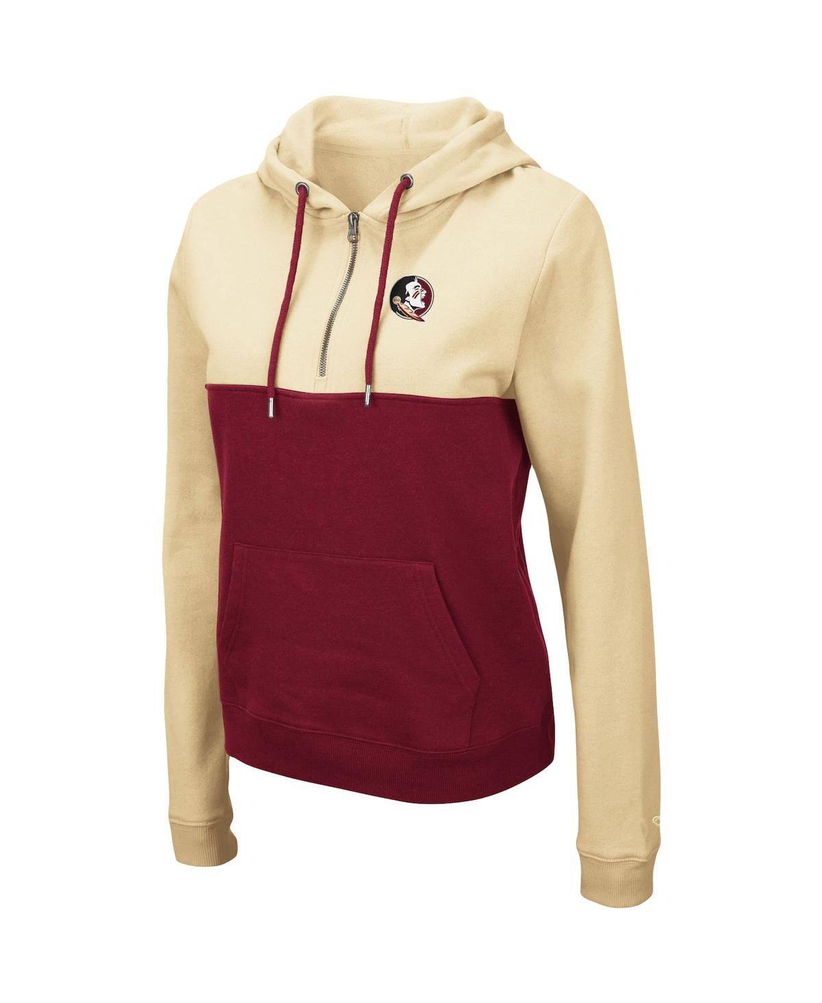 Women's Colosseum Garnet Florida State Seminoles Aidan Half-Zip Hoodie - Garnet