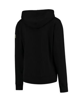 Women's Stadium Athletic Black Army Black Knights Helmet Arched Name Full-Zip Sweatshirt