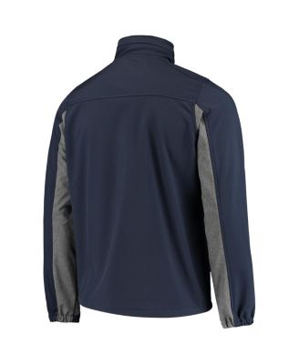 Men's Navy Chicago Bears Circle Zephyr Softshell Full-Zip Jacket