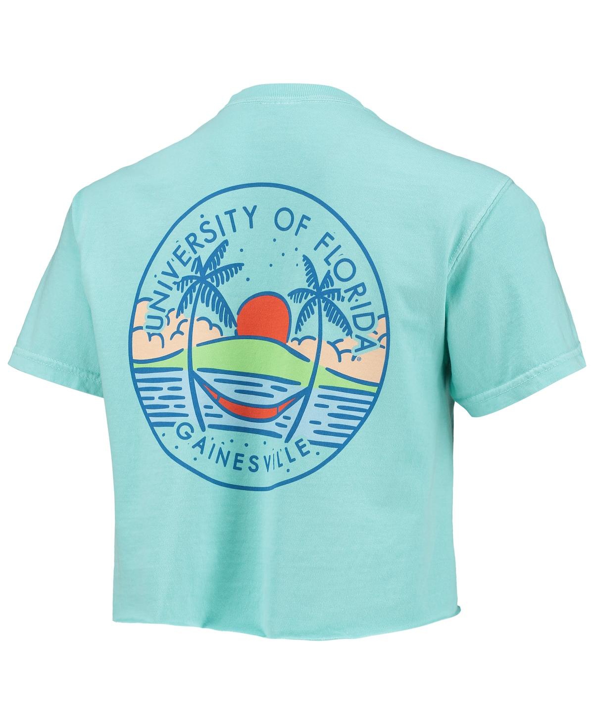 Women'sFlorida Gators Circle Scene Comfort Colors Crop Top - Mint