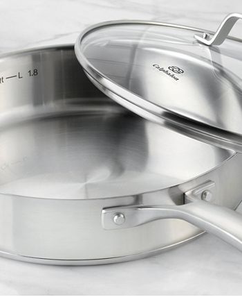 Calphalon Classic Stainless Steel 3 Qt. Covered Saute Pan - Macy's