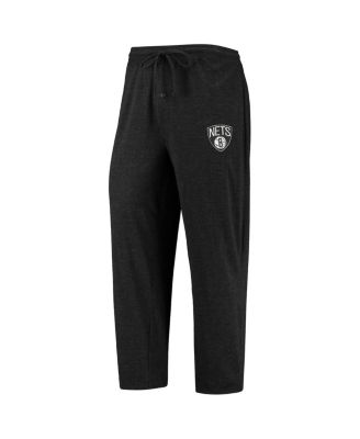 Men's Black and Gray Brooklyn Nets Long Sleeve T-shirt and Pants Sleep Set