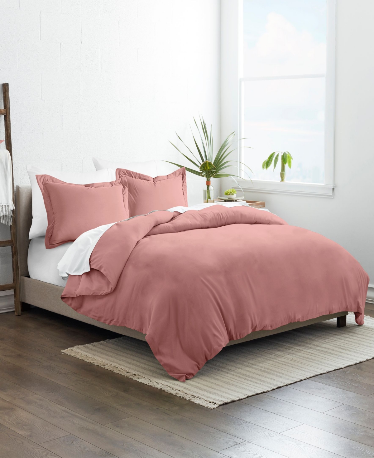 Ienjoy Home Double Brushed Solid Duvet Cover Set, Twin/twin Xl In Clay