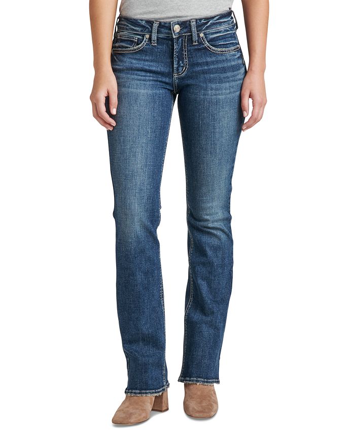 Silver Jeans Co. Britt Low-Rise Slim Bootcut Jeans - Macy's