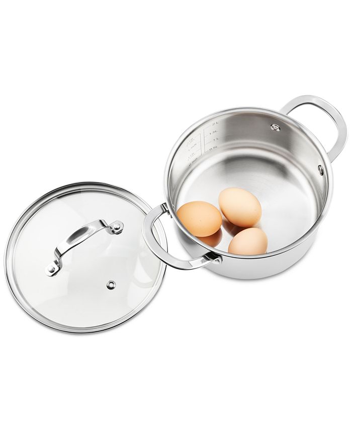 The Cellar Stainless Steel 2.5Qt. Covered Sauce Pot, Created for Macy