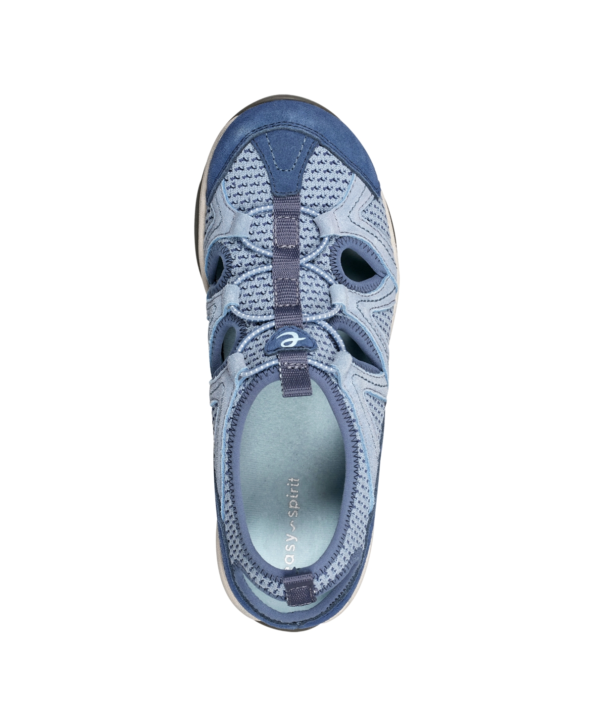 Easy Spirit Women's Earthen Round Toe Casual Walking Shoes - Blue Multi Suede and Textile