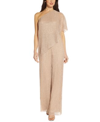 adrianna papell pink jumpsuit