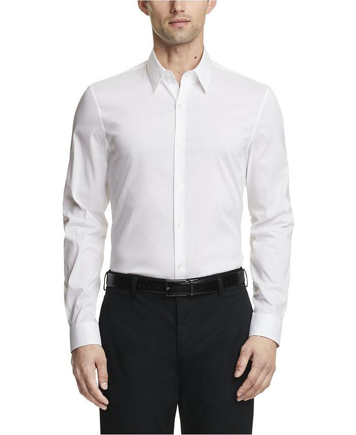Calvin Klein Men's Extra Slim Fit Stretch Dress Shirt - Macy's