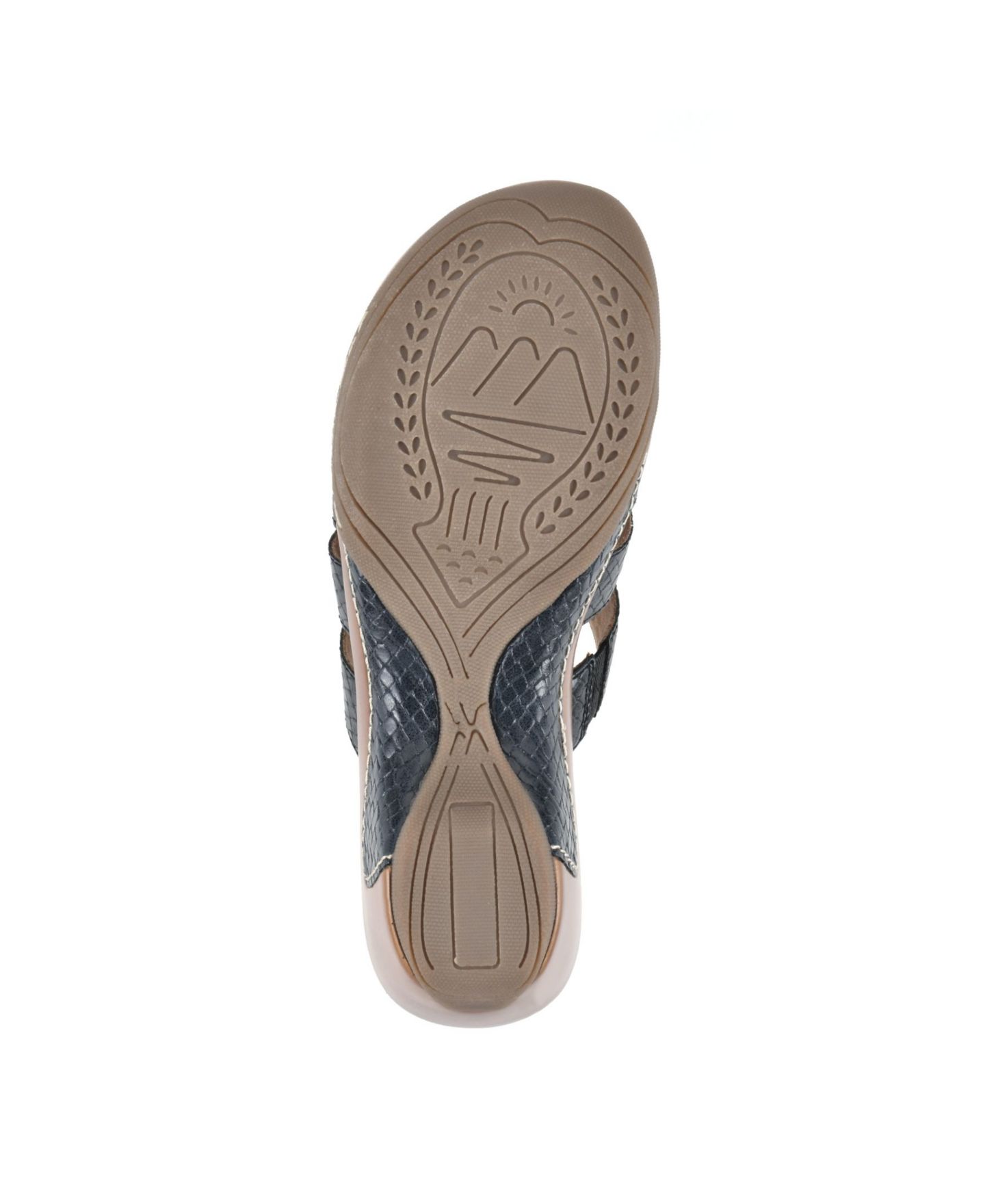Женские сандалии White Mountain Valora Slip-on Clog Sandal, цвет: Чёрный металлик — фото 5