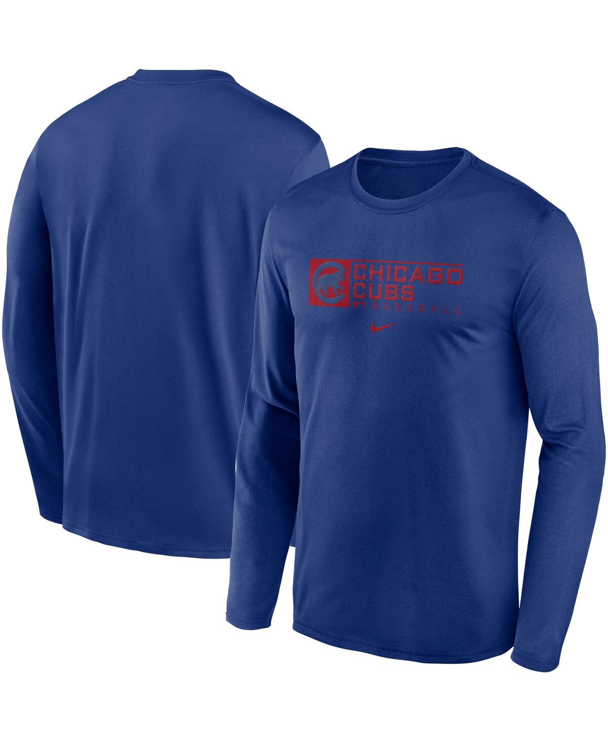 Men's Nike Royal Chicago Cubs Authentic Collection Performance Long Sleeve T-shirt