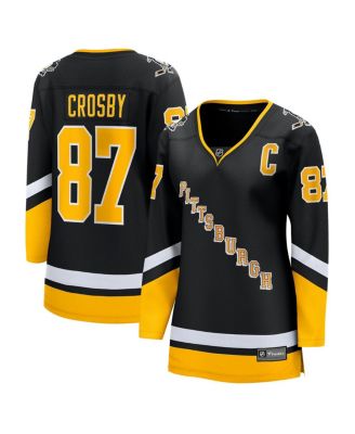 Women's Sidney Crosby Black Pittsburgh Penguins 2021/22 Alternate Premier Breakaway Player Jersey