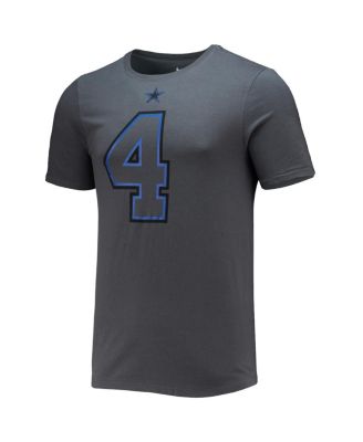 Men's Dak Prescott Black Dallas Cowboys Player Name and Number T-shirt