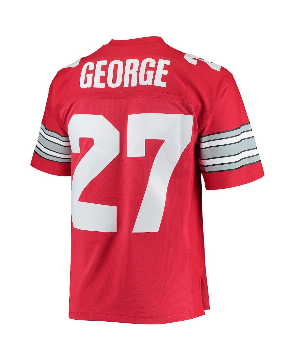 Men's Eddie GeorgeOhio State Buckeyes 1995 Authentic Throwback Legacy Jersey - Scarlet