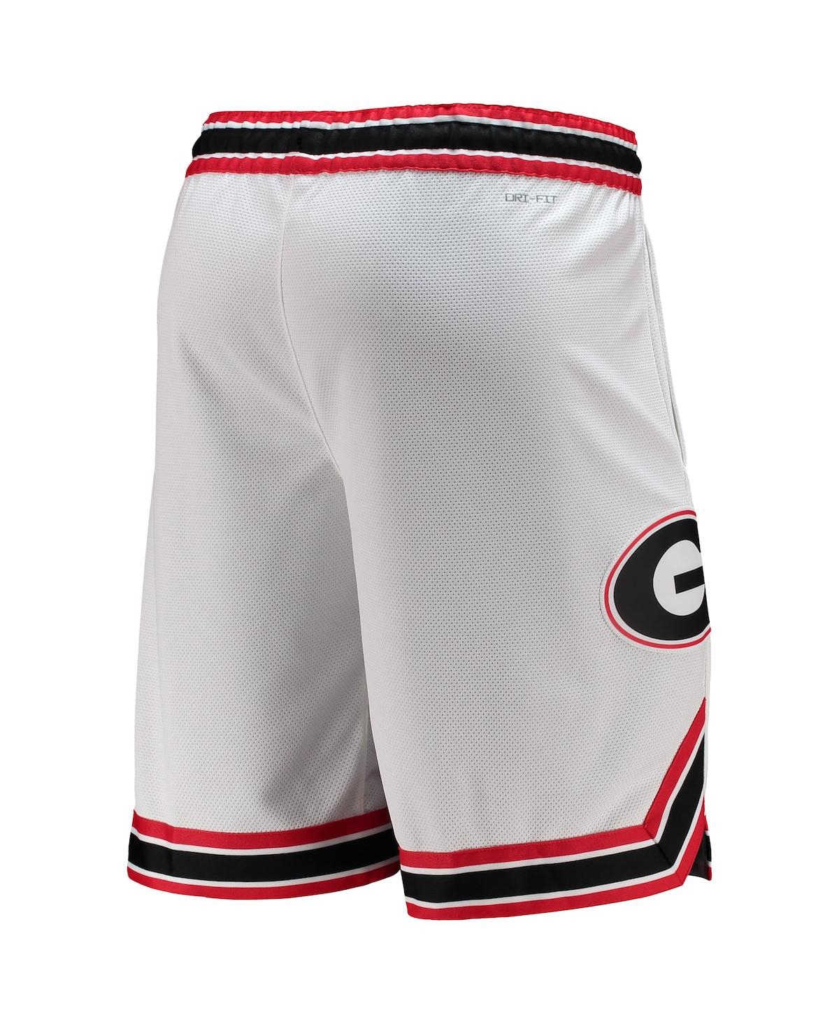 Men's NikeGeorgia Bulldogs Retro Replica Performance Basketball Shorts - White