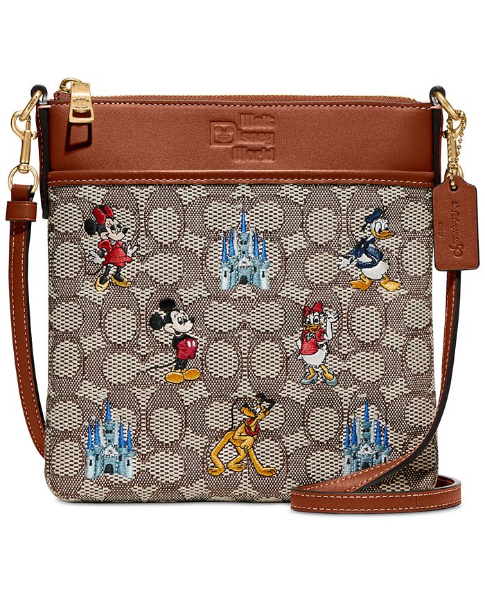 COACH Disney Parks Mickey Embroidery Kitt Crossbody & Reviews - Handbags &  Accessories - Macy's