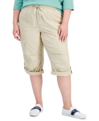 tommy hilfiger cropped cargo pants