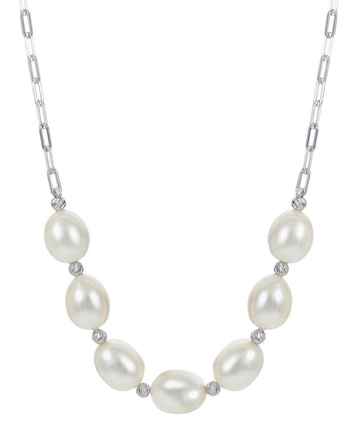 Macy's freshwater pearl necklace top