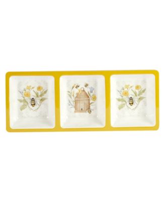 Bee Sweet Melamine Hostess Set, 3 Piece