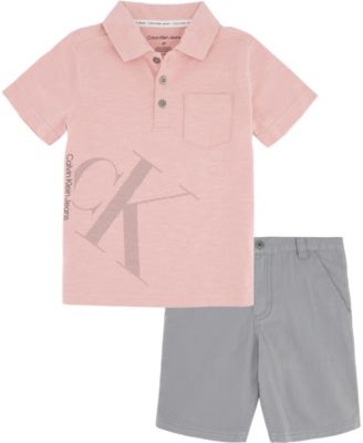 calvin klein slub polo