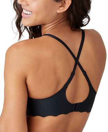 B.tempt'd B. WOW'D Wire Free Plunge Padded Bra (952287)- Au Natural -  Breakout Bras