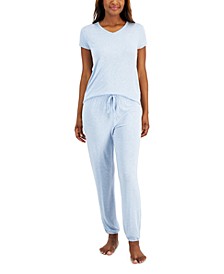 V-neck & Jogger Pajama Set, Created For Macy's