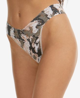 Women's One Size Printed Original Rise Thong Underwear