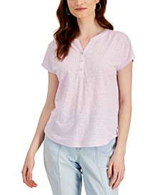 Printed Henley T-Shirt, Created for Macy's