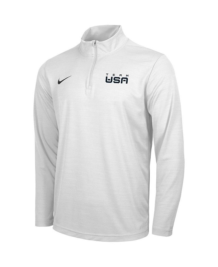 Nike Men's White Team USA Intensity QuarterZip Performance Jacket Macy's