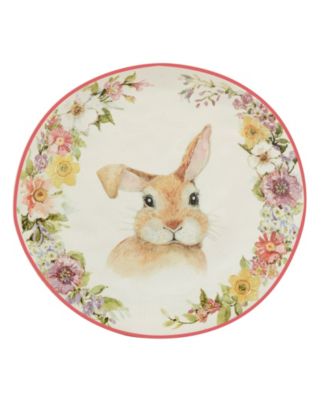 Easter Garden 8.5" Assorted Dessert Plates, Set of 4