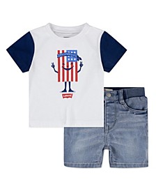 Baby Boys T-shirt and Shorts 2 Piece Set