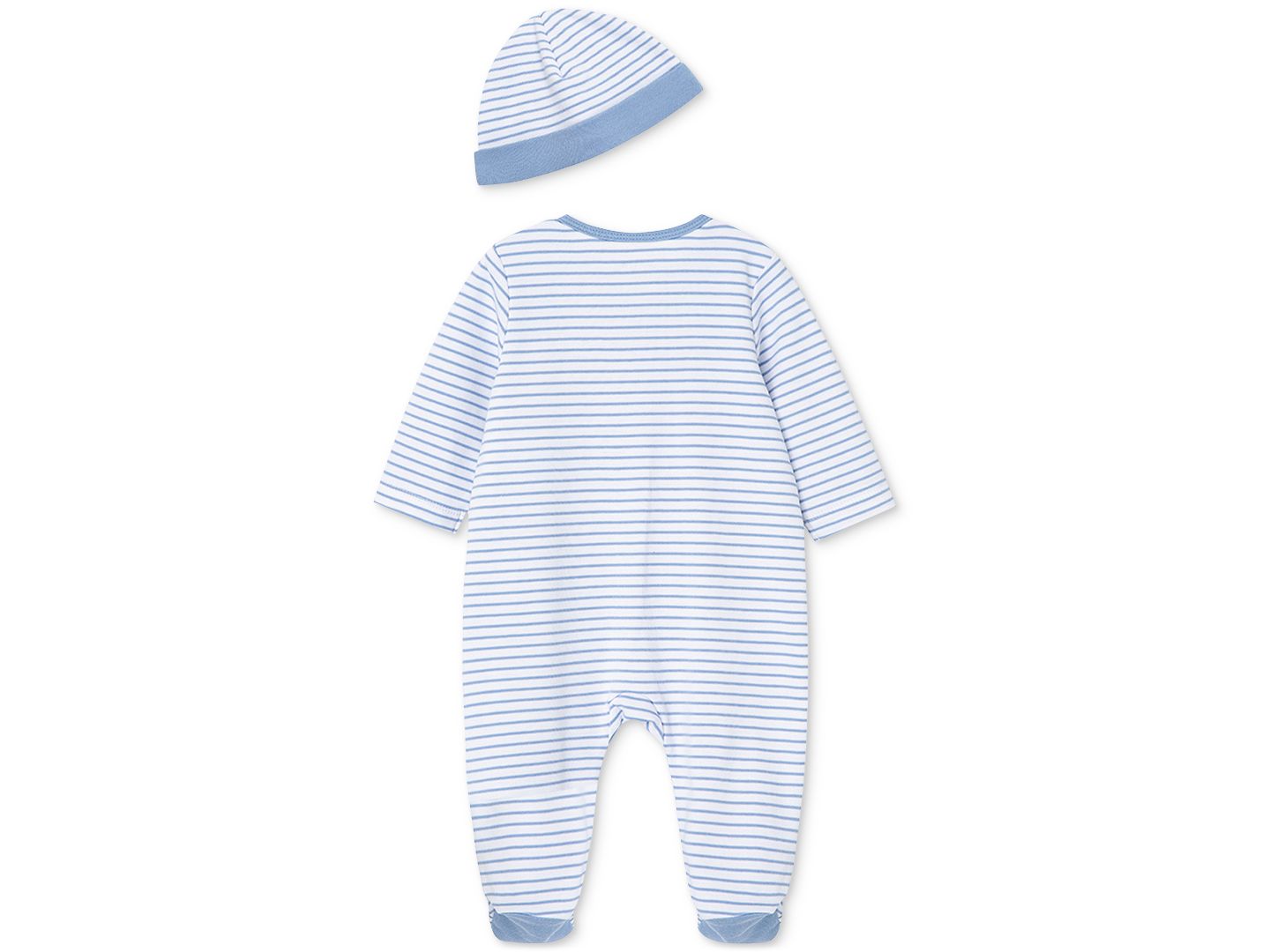 Комбинезоны Little Me Elephant Coverall with Hat, 2 Piece Set для мальчиков-малышей, цвет: Синий — фото 2
