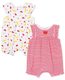 Baby Girls 2-Pack Rompers