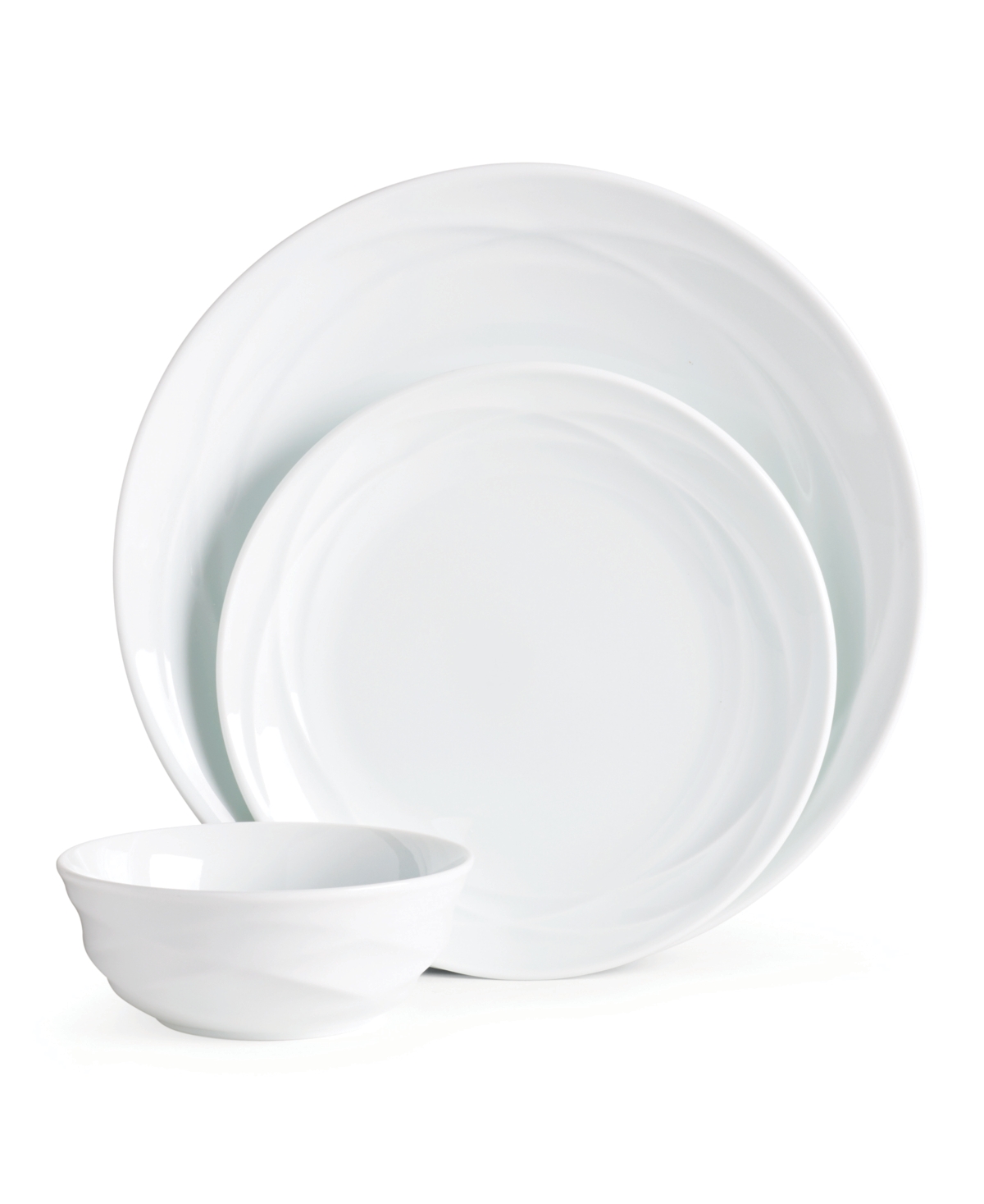 Oneida 12 Piece Dinnerware Set, Service For 4 In White ModeSens