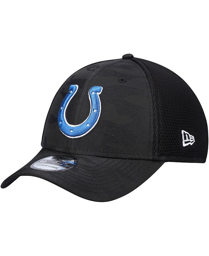 New Era Men's Black Indianapolis Colts Camo Tone 39THIRTY Flex Hat - Macy's