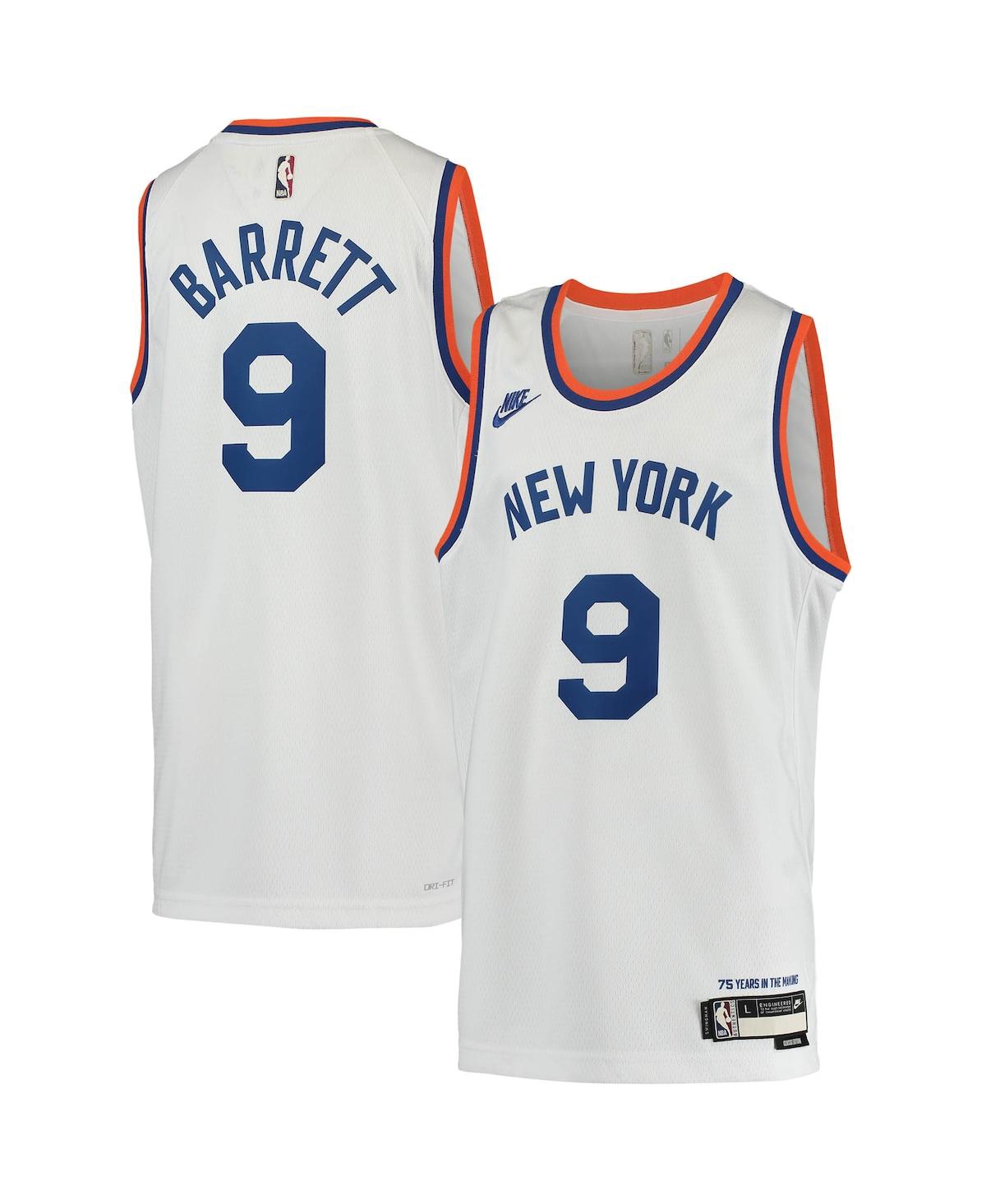 Youth Boys Nike Rj Barrett White New York Knicks 2021/22 Swingman Player Jersey - Classic Edition