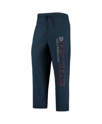 Men's Navy, Red Washington Nationals Meter T-shirt and Pants Sleep Set